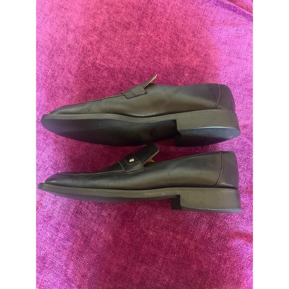 VERSACE Men\'s Black Loafer Medusa Shoes Leather Casual Luxury Size 44 10 - 10.5 main image 5